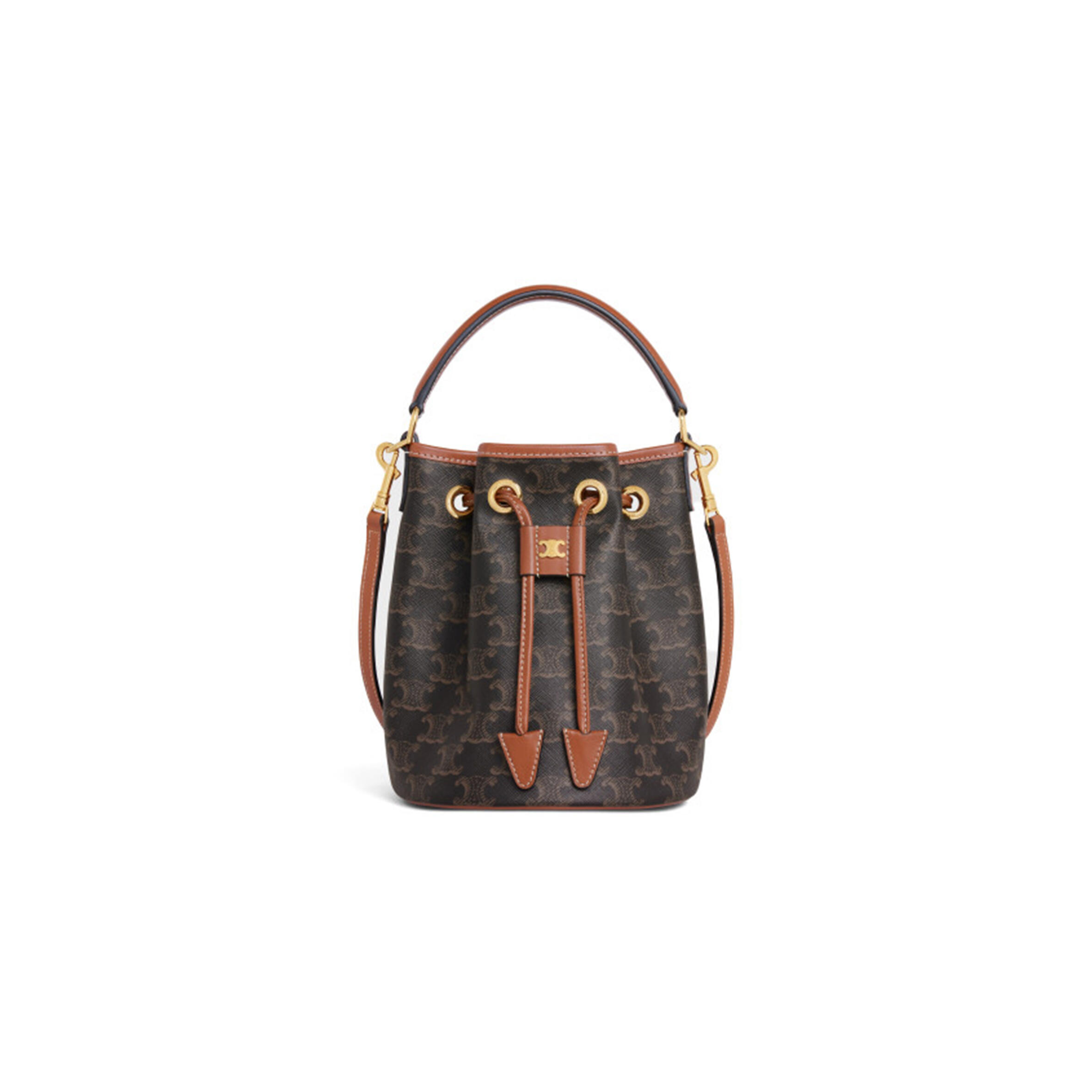 CELINE TEEN CLARA BAG IN TOILE TRIOMPHE 121672CAS.04LU (19*16*16cm)